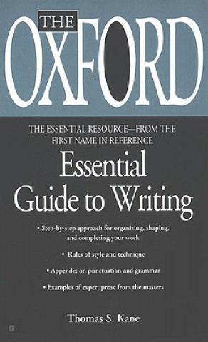 Book The Oxford Essential Guide to Writing Thomas S. Kane