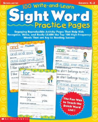 Carte 100 Write-And-Learn Sight Word Practice Pages Scholastic Teaching Resources