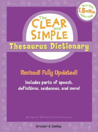 Książka The Clear And Simple Thesaurus Dictionary Harriet Wittels