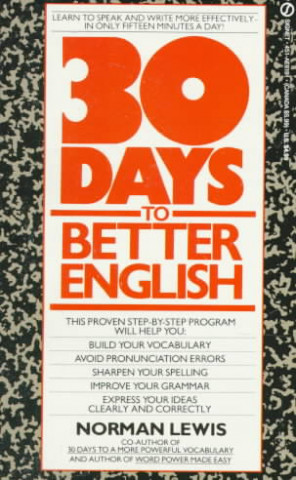 Carte Thirty Days to Better English Norman Lewis