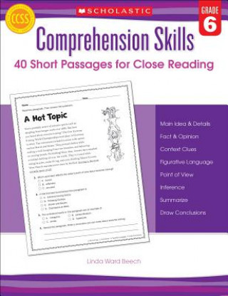 Könyv Comprehension Skills, Grade 6 Linda Ward Beech