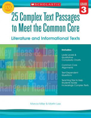 Buch 25 Complex Text Passages to Meet the Common Core, Grade 3 Martin Lee