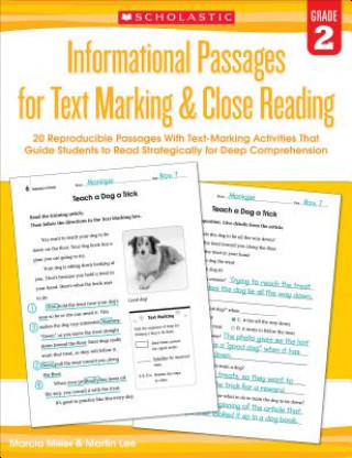 Könyv Informational Passages for Text Marking & Close Reading, Grade 2 Marcia Miller