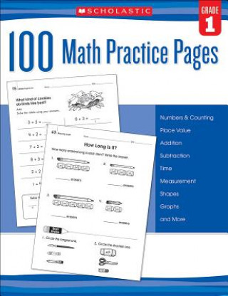 Книга 100 Math Practice Pages, Grade 1 Scholastic Teaching Resources