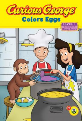 Книга Curious George Colors Eggs Early Reader H. A. Rey