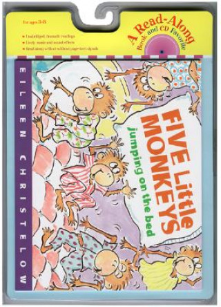 Knjiga Five Little Monkeys Jumping on the Bed Book & CD Eileen Christelow