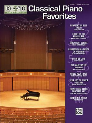 Kniha 10 for 10 Sheet Music Classical Piano Favorites Alfred Music
