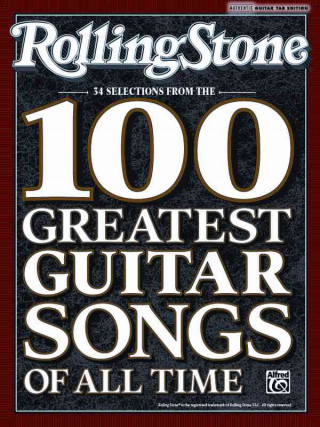 Libro Rolling Stone 54 Selections from the 100 Greatest Guitar Songs of All Time Alfred Publishing