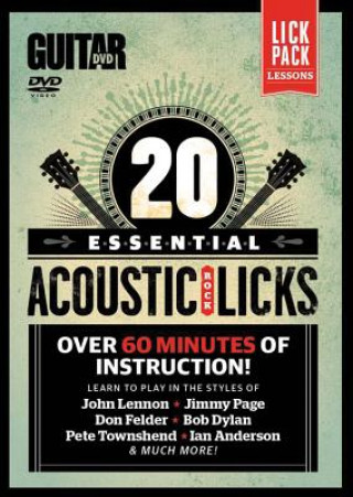 Kniha 20 Essential Acoustic Rock Licks Andy Aledort