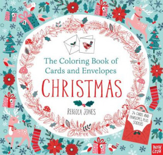 Carte The Coloring Book of Cards and Envelopes Christmas Rebecca Jones