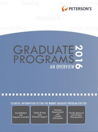 Book Peterson's Graduate & Professional Programs 2016 Peterson's