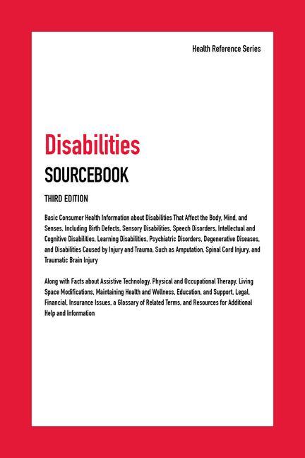 Kniha Disabilities Sourcebook Omnigraphics