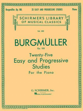 Livre Twenty-Five Easy and Progressive Studies for the Piano, Op. 100 Friedrich Burgmller