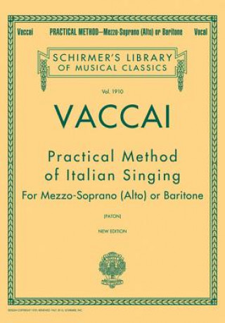 Kniha Practical Method of Italian Singing Nicola Vaccai