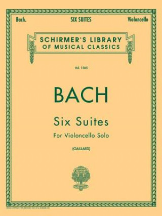 Kniha 6 Suites Johann Sebastian Bach