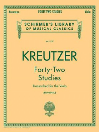 Книга Forty-Two Studies for the Viola Rudolphe Kreutzer