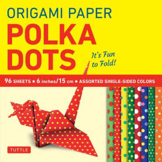 Calendar / Agendă Origami Paper - Polka Dots 6" - 96 Sheets Tuttle Publishing