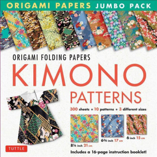 Carte Origami Paper Jumbo Pack: Kimono Patterns Tuttle Publishing