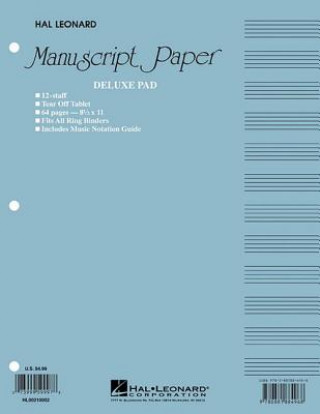 Könyv Manuscript Paper Hal Leonard Publishing Corporation