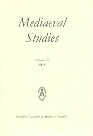 Kniha Mediaeval Studies 2015 Jonathan Black