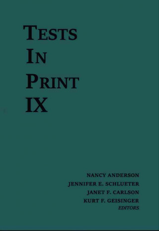 Boek Tests in Print Buros Center