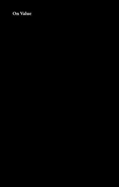 Книга On Value Triple Canopy