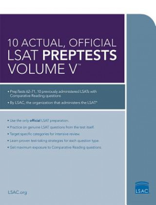 Kniha 10 Actual, Official LSAT Preptests Law School Admission Council