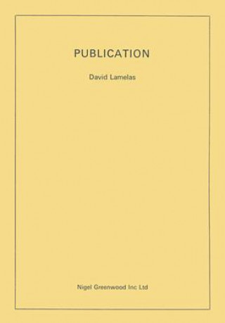 Книга David Lamelas: Publication DAVID LAMELAS