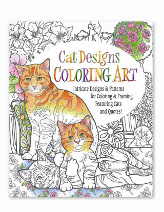 Carte Cat Designs Coloring Art Adult Coloring Book Inc. Product Concept Mfg.