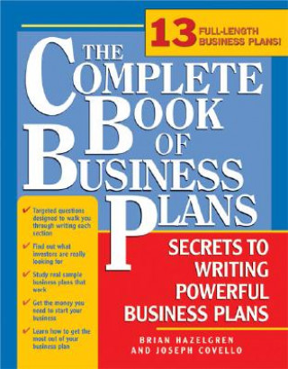 Carte The Complete Book of Business Plans Joseph A. Covello