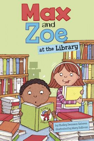 Carte Max and Zoe at the Library Shelley Sateren