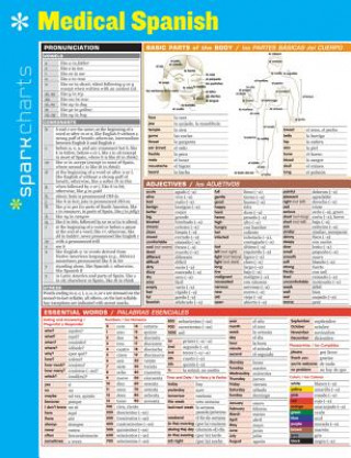 Книга Sparkcharts Medical Spanish SparkNotes