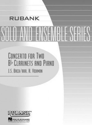 Książka Concerto for Two B-Flat Clarinets and Piano Johann Sebastian Bach