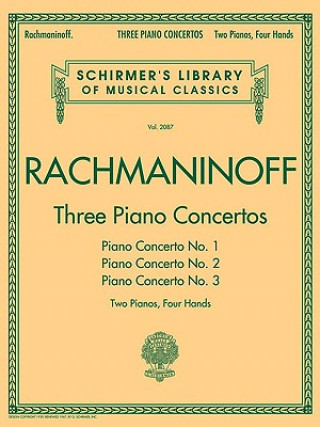 Könyv Three Piano Concertos Sergei Rachmaninoff
