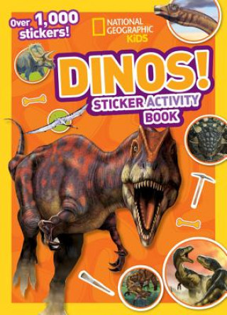 Книга National Geographic Kids Dinos Sticker Activity Book National Geographic Society