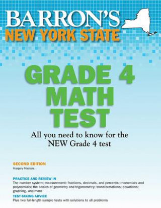 Knjiga New York State Grade 4 Math Test Margery Masters