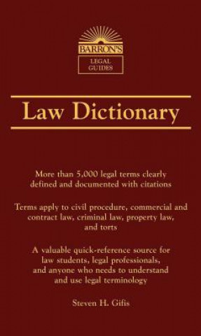 Carte Law Dictionary Steven H. Gifis