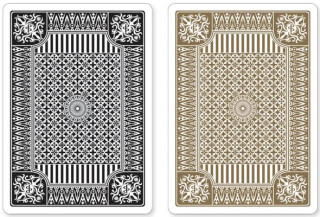 Joc / Jucărie Black & Gold Premium Plastic Playing Cards Peter Pauper Press