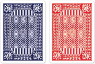 Joc / Jucărie Blue and Red Premium Plastic Playing Cards Peter Pauper Press