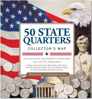 Könyv 50 State Commemorative Quarters Collector's Map Inc. Peter Pauper Press