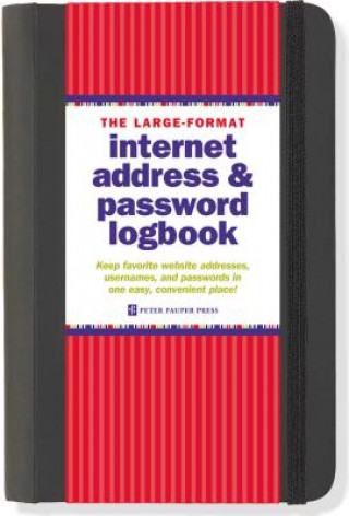 Könyv Large-Format Internet Address & Password Logbook Peter Pauper Press