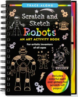 Książka Robots Scratch and Sketch Lee Nemmers