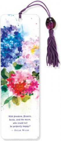 Carte Hydrangeas Beaded Bookmark Peter Pauper Press