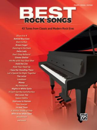 Carte Best Rock Songs Alfred Publishing