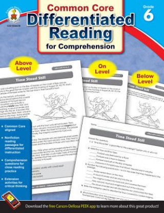 Carte Differentiated Reading for Comprehension, Grade 6 LLC Carson-Dellosa Publishing