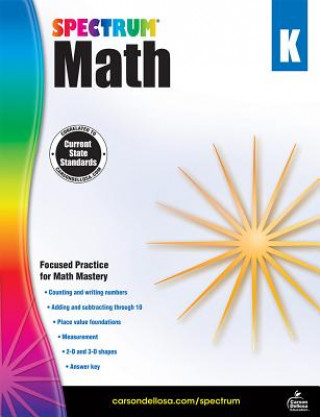 Kniha Spectrum Math, Grade K Spectrum