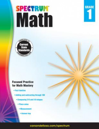 Kniha Spectrum Math, Grade 1 Spectrum