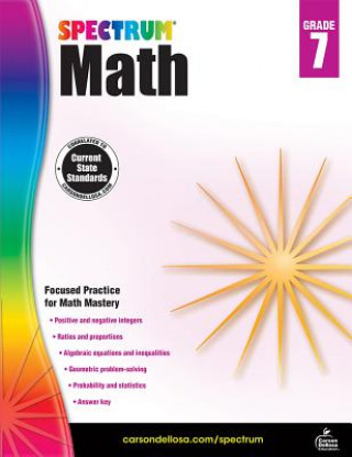 Kniha Spectrum Math, Grade 7 Spectrum