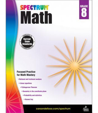 Könyv Spectrum Math, Grade 8 Spectrum