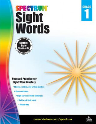 Книга Spectrum Sight Words, Grade 1 Spectrum